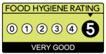 Food Hygiene Rating image showing 5 out of 5 which is a Very Good rating